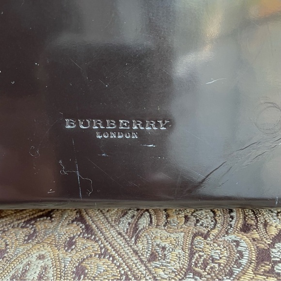 VTG Rare Burberry Brown House Check Top Handle Structured Bag Authentic w/ COA - Picture 5 of 16